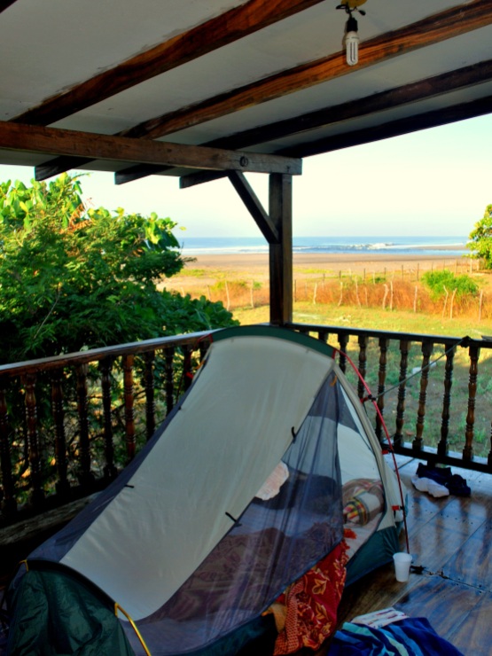 Camping on the balcony